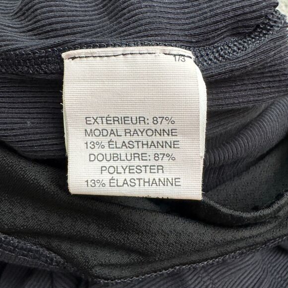 Vuori Ribbed Knit Wide Leg Jumpsuit Womens Large Navy Blue Elastic Drawstring - Picture 8 of 16